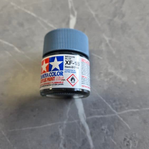 Tamiya XF-18 Medium Blue Paint