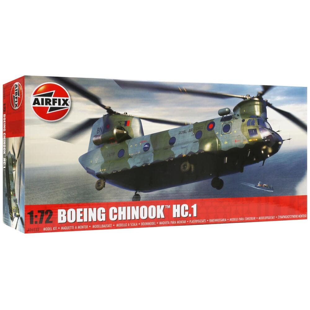 Airfix Boeing Chinook HC.1 - 1:72 Scale Model Kit thumbnail