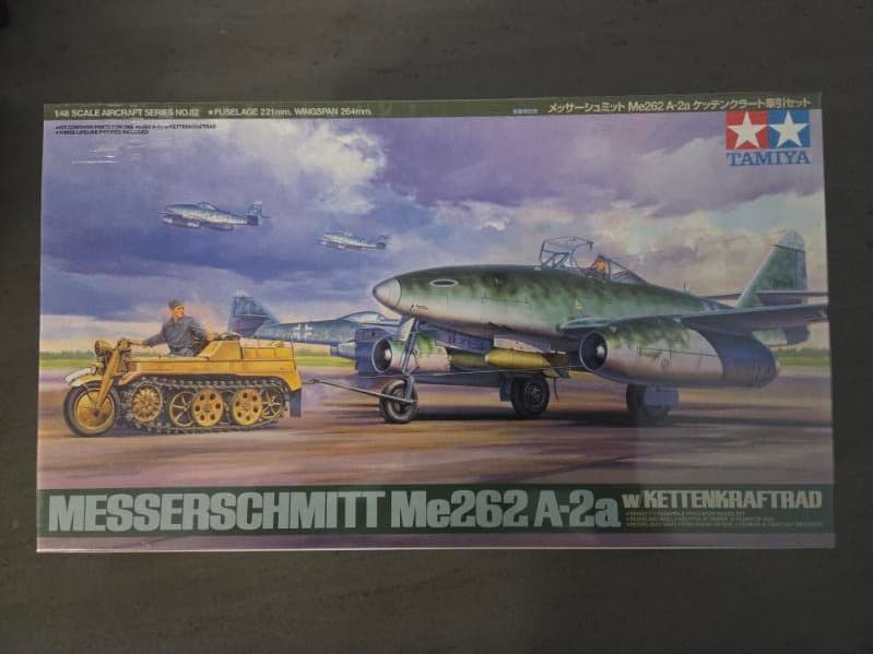 Tamiya Messerschmitt ME262 A2a - 1:48 Scale Model Kit