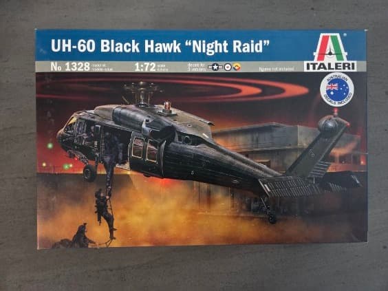 Italeri UH60 Black Hawk - 1:72 Scale Model Kit with Australian Decals