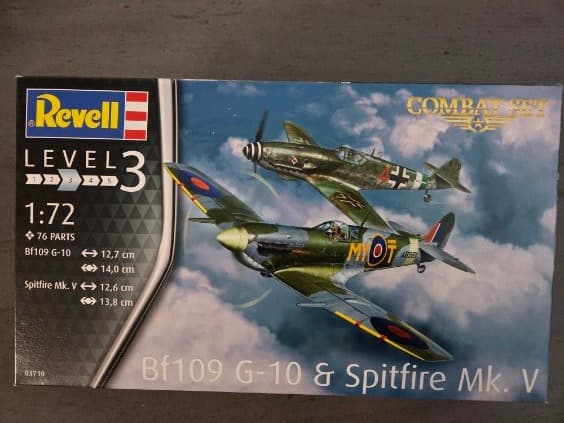 Revell BF109 G-10 and Spitfire MkV - 1:72 Scale Twin Pack
