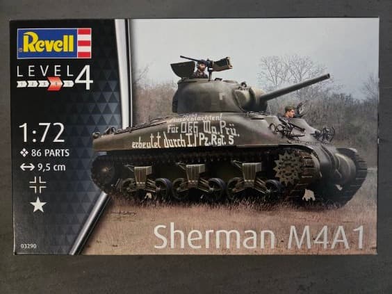 Revell Sherman A4M1 German Captured - 1:72 Scale Model Kit