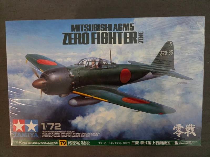 Tamiya Mitsubishi A6M5 Zero Fighter - 1:72 Scale Model Kit