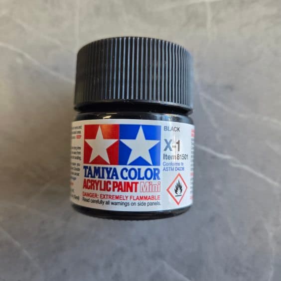 Tamiya X-1 Black Paint