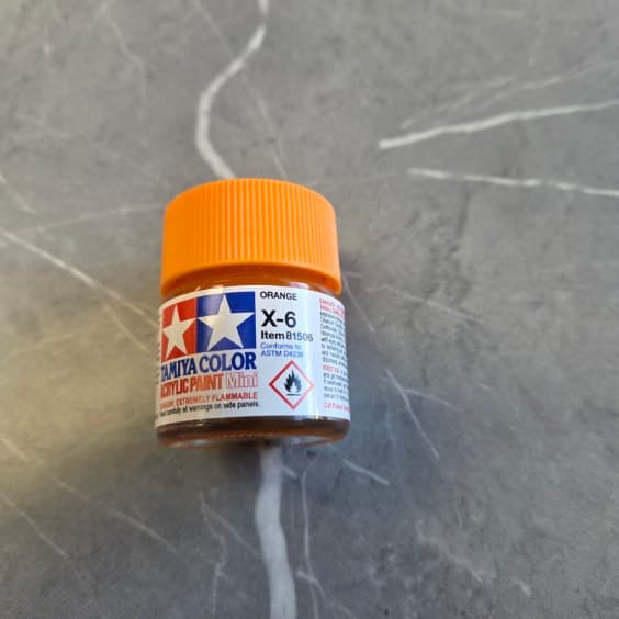 Tamiya X-6 Orange Paint