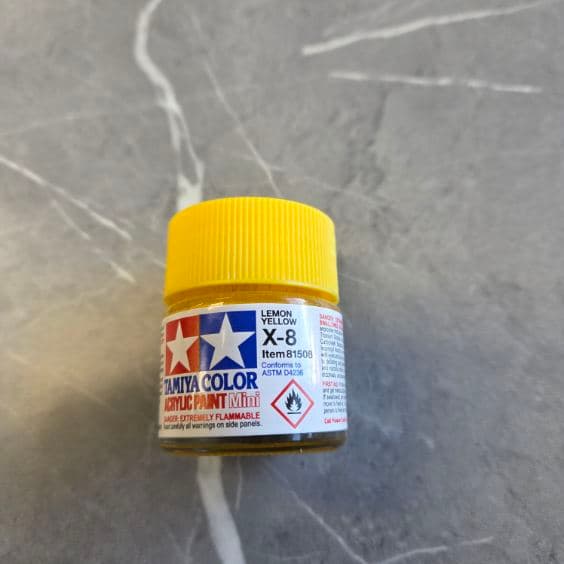 Tamiya X-8 Yellow Paint