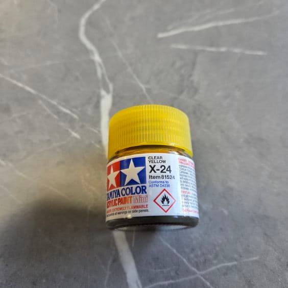 Tamiya X-24 Clear Yellow Paint
