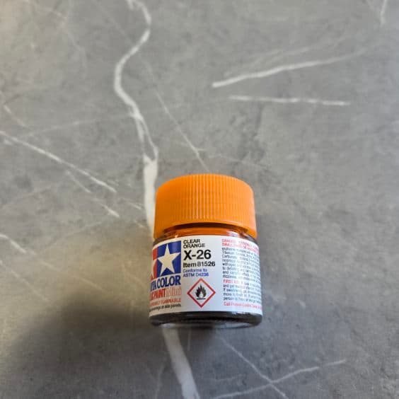 Tamiya X-26 Clear Orange Paint