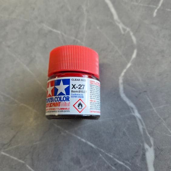 Tamiya X-27 Clear Red Paint
