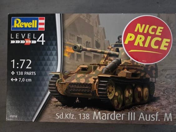 Revell Marder III Ausf. M - 1:72 Scale Model Kit